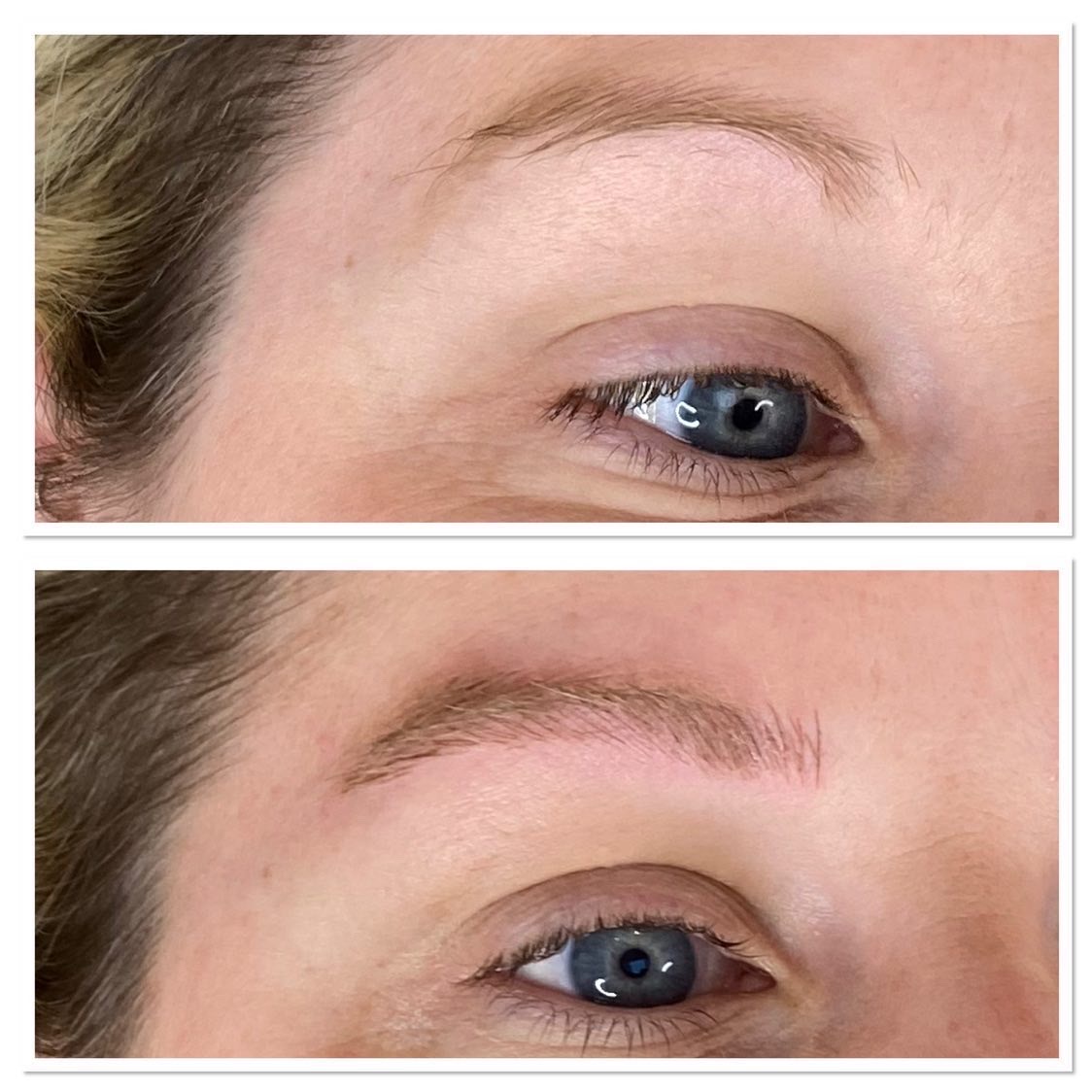 Semi permanent make up brows before and after 3
